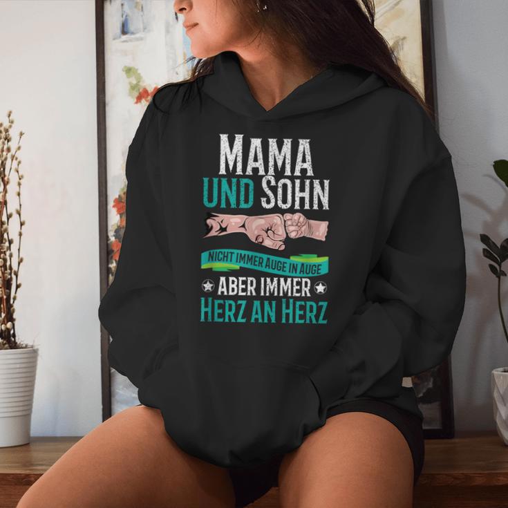 Mama Und Sohn Nicht Immer Auge In Auge Partner Look Partner Kapuzenpullover für Damen Geschenke für Sie