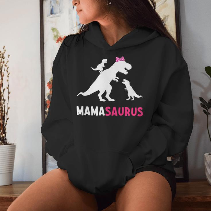 Mamasaurus 2 Kinder Für Mama Zum Muttertag Weihnachten Kapuzenpullover für Damen Geschenke für Sie