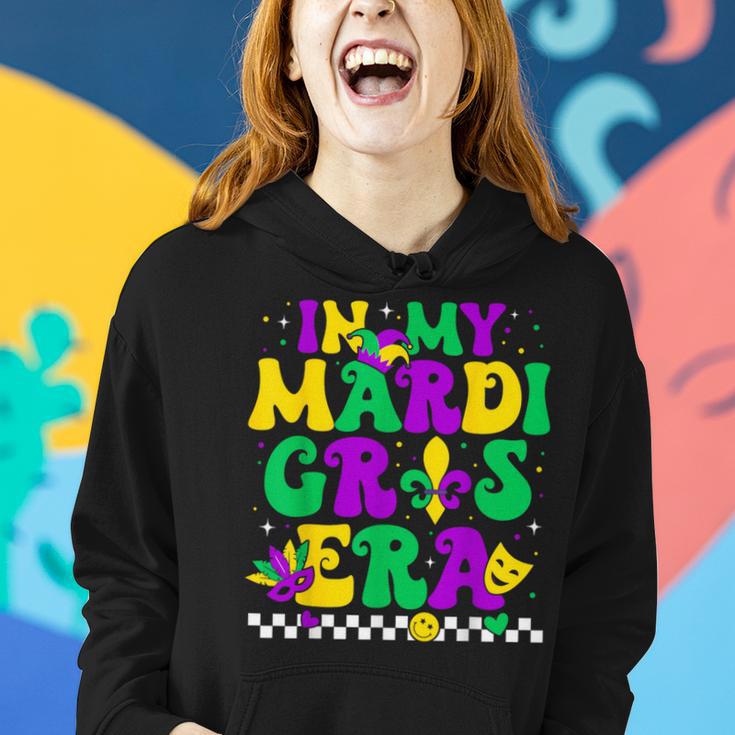 In My Mardi Gras Era Retro Groovy Carnival Party Women Women Hoodie Gifts for Her