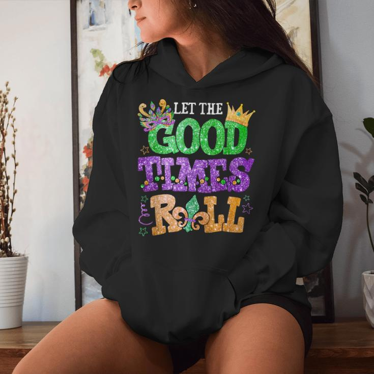 Mardi Gras Let The Good Times Roll Carnival Women Hoodie Gifts for Her