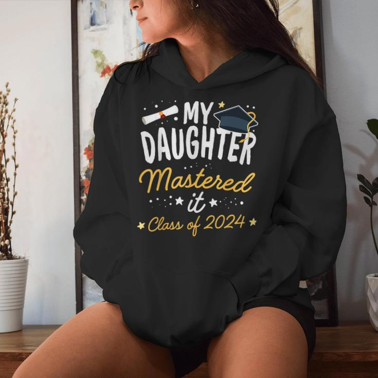 Masters Graduation My Daughter Mastered It Class Of 2024 Women Hoodie Gifts for Her