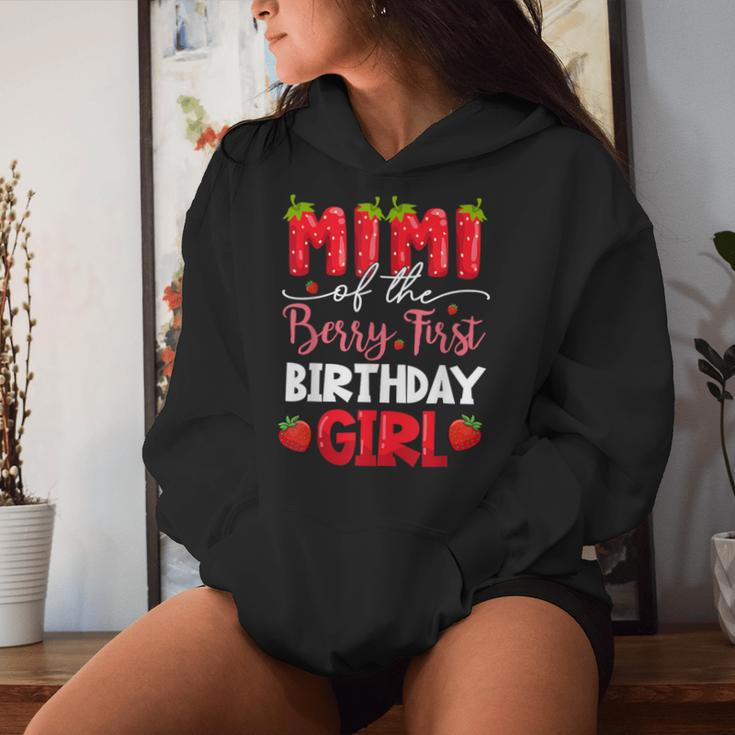 Mimi Of The Berry First Birthday Girl Strawberry Family Women Hoodie Gifts for Her