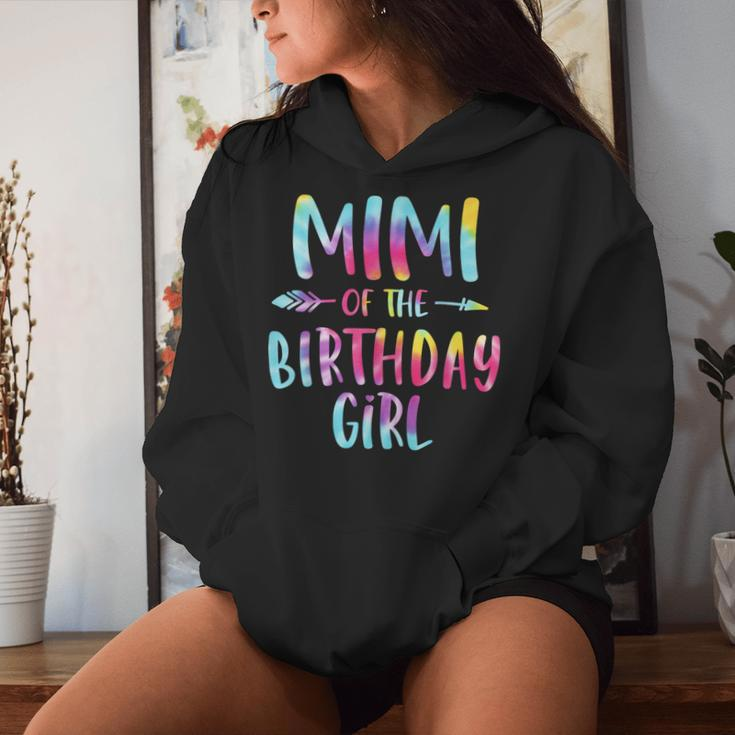 Mimi Of The Birthday For Girl Tie Dye Colorful Bday Girl Women Hoodie Gifts for Her