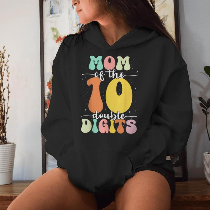 Mom Of The Birthday Girl Boy Double Digits 10Th Birthday Women Hoodie Gifts for Her