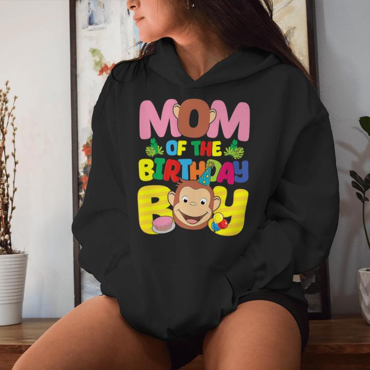 Mom And Dad Birthday Boy Monkey Family Matching Women Hoodie Gifts for Her