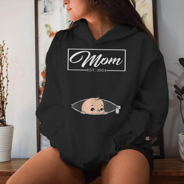 Mom Est 2024 Promoted To Mom 2024 Mother 2024 New Mom 2024 Women Hoodie Gifts for Her