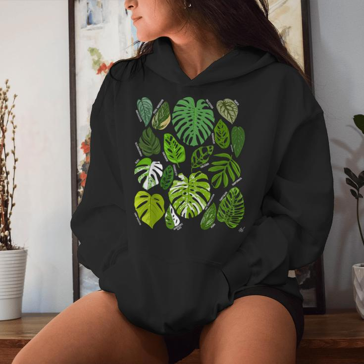 Monstera Varieties Albo Deliciosa Thai Con Plant Lover Women Hoodie Gifts for Her