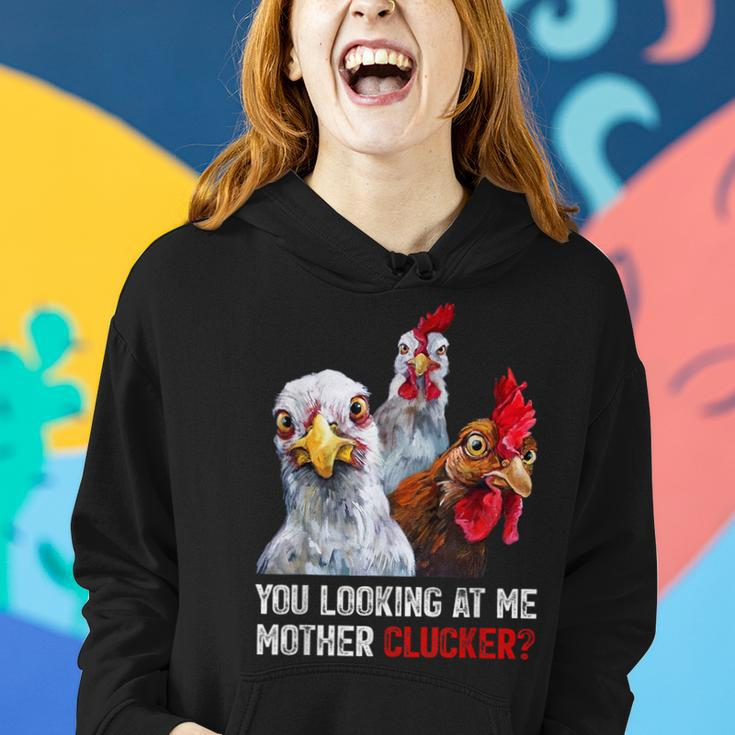 Mother Clucker Hen Humor Chicken For Chicken Lovers Women Hoodie Gifts for Her