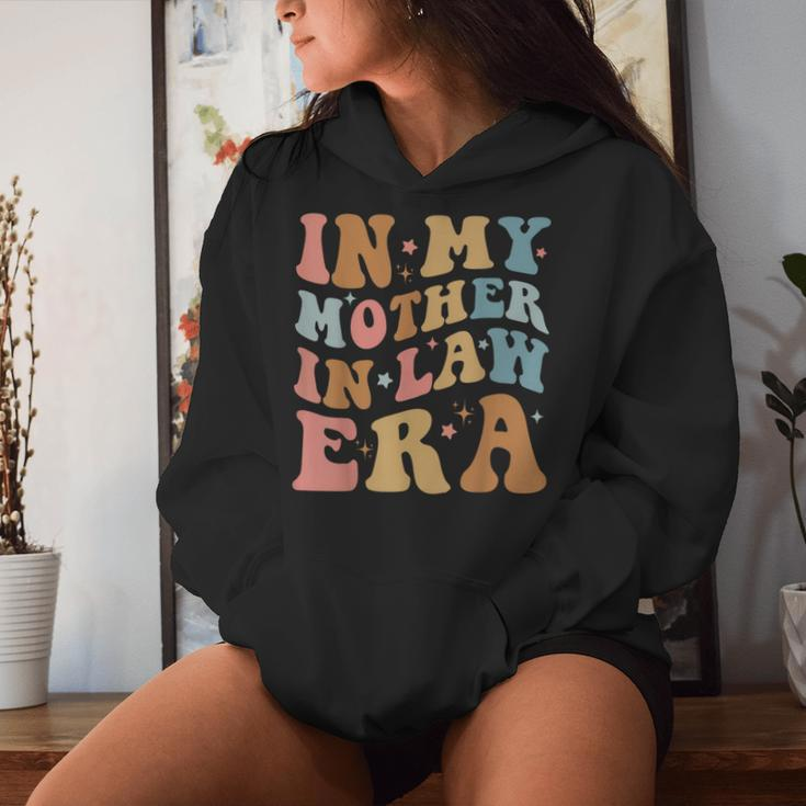In My Mother In Law Era Retro Groovy Mother-In-Law Women Hoodie Gifts for Her