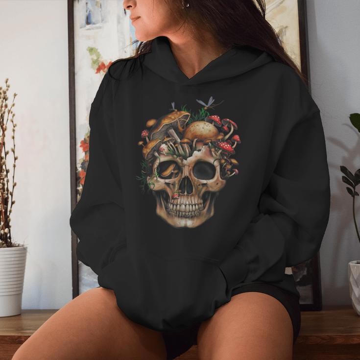 Mushroom Skull Cute Hippie Mushroom For Men' Boys Girl Women Hoodie Gifts for Her