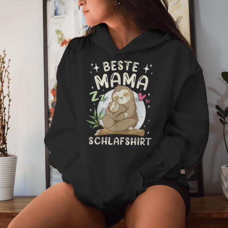 Muttertag Beste Mama Schlaf Mutter Faultier Mit Kind Kapuzenpullover für Damen Geschenke für Sie