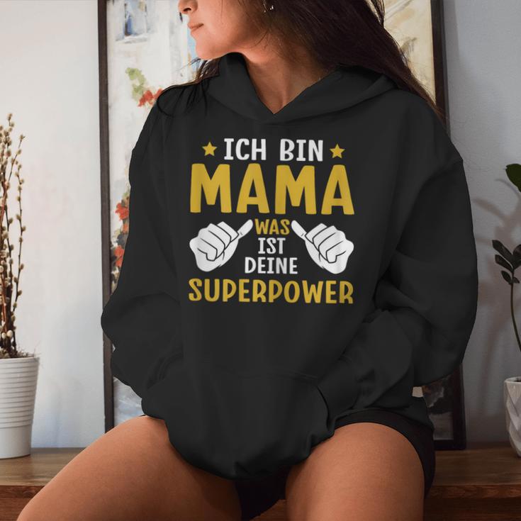 Muttertag Mama Was Ist Deine Superpower Kapuzenpullover für Damen Geschenke für Sie