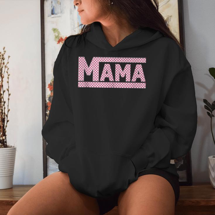 Muttertags- Mit Aufschrift Mama Best Mom Ever Kariert Kapuzenpullover für Damen Geschenke für Sie