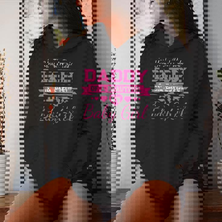 New Baby Announcement Proud Girl Daddy Father's Day Women Hoodie Gifts for Her