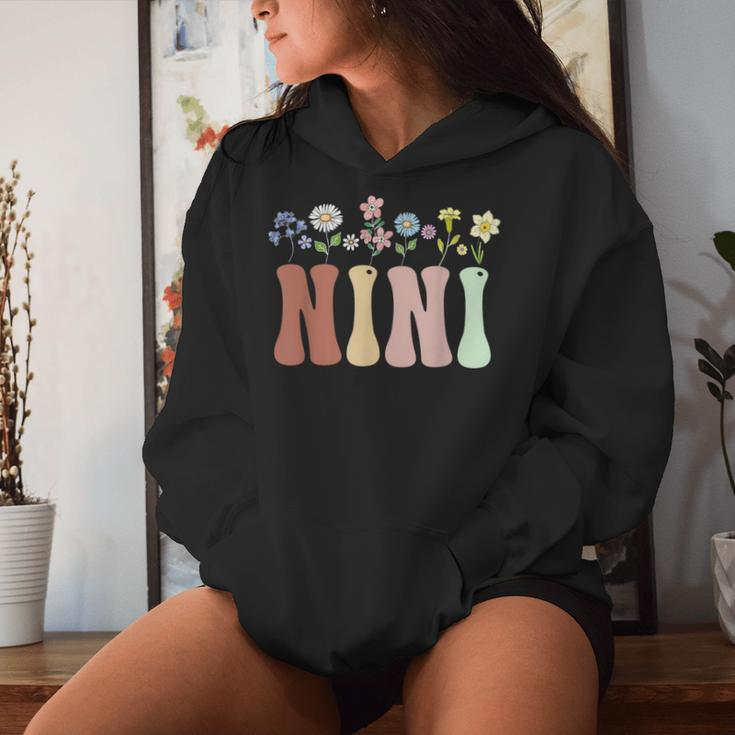 Nini Wildflower Floral Nini Women Hoodie Gifts for Her
