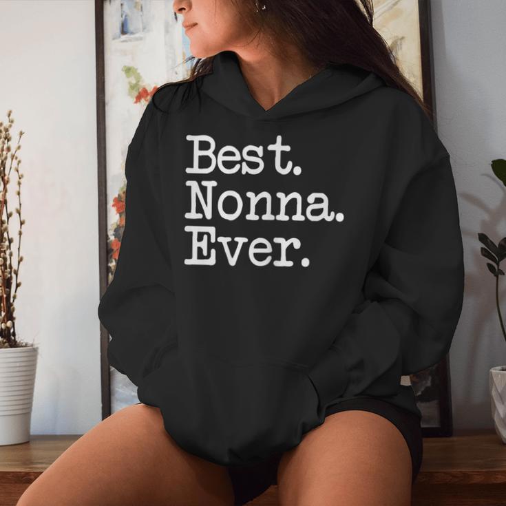 Nonna Mejor Nonna Ever Sudadera con capucha para mujer Regalos para ella