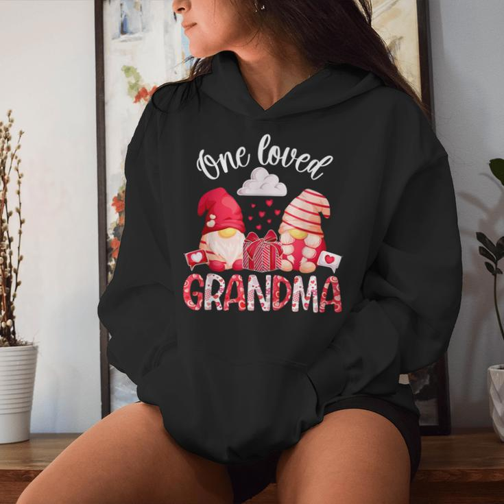 One Loved Grandma Valentine Grandmother Valentines Day Women Hoodie Gifts for Her