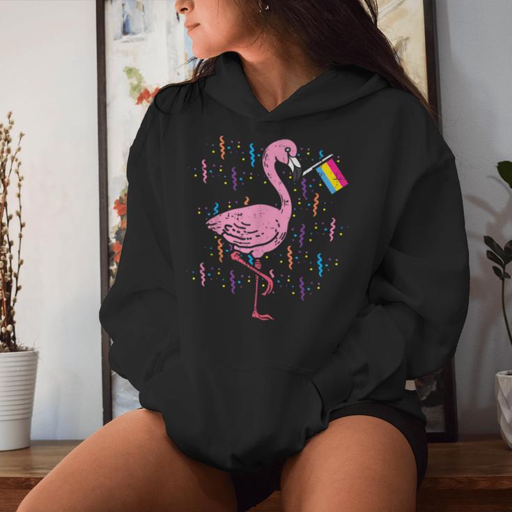 Pansexual Flag Flamingo Lgbt Pan Pride Stuff Animal Women Hoodie Gifts for Her