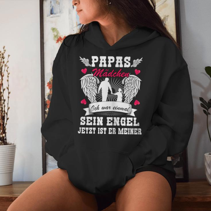 Papas Girl Ich War Einmal Sein Engel Papas Girls' Kapuzenpullover für Damen Geschenke für Sie