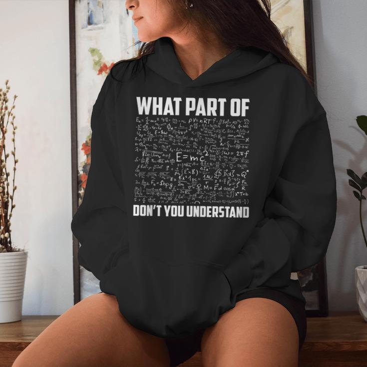 What Part Of Don't You Understand Physic Teacher Women Hoodie Gifts for Her