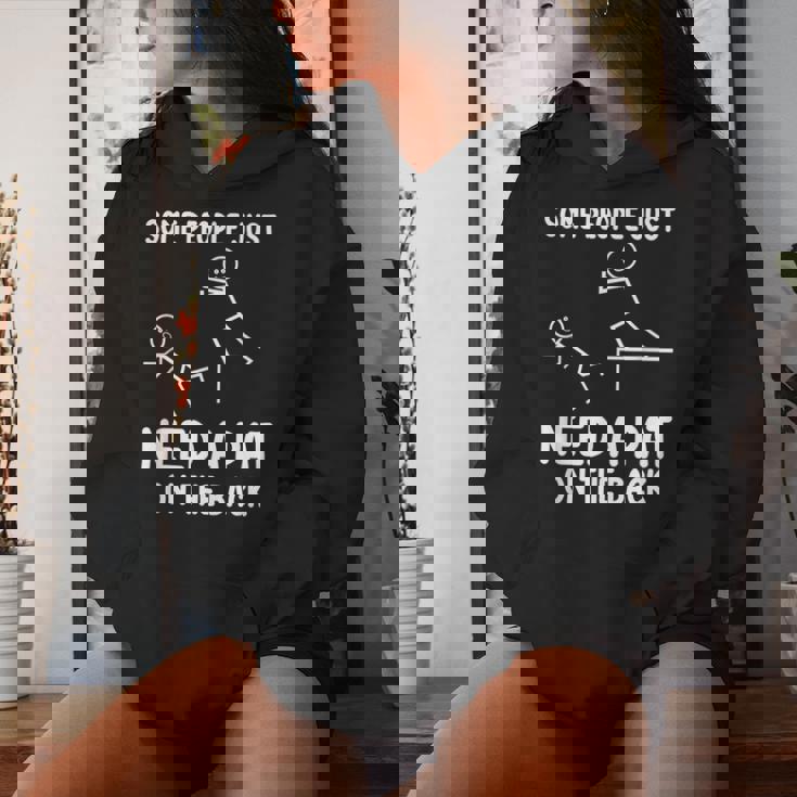 Pat On The Back Adult Sarcastic Women Hoodie Gifts for Her