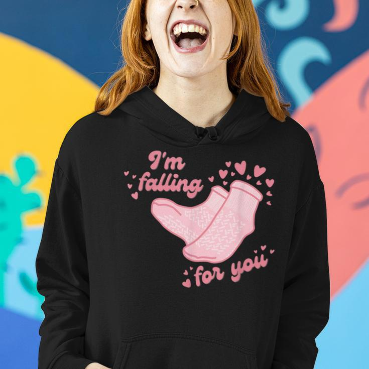 Pct Valentine's Day Cna Fall Risk Falling For You Healthcare Women Hoodie Gifts for Her