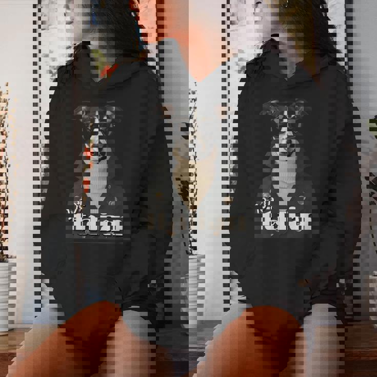Perro Galgo 100 Estilo Italiano Chic Fashion Fashionista Cuello Sudadera con capucha para mujer Regalos para ella