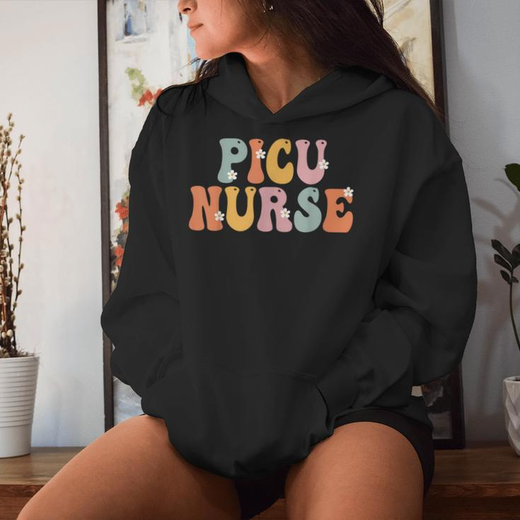 Picu Nurse Week Groovy Appreciation Day For For Work Women Hoodie Gifts for Her