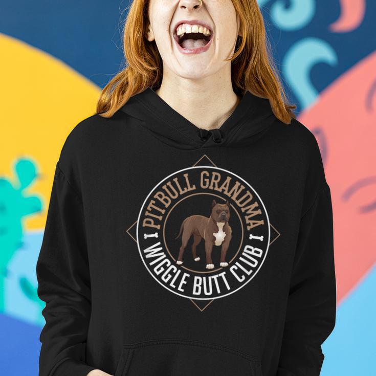 Pitbull Grandma Pit Bull Wiggle Butt Women Hoodie Gifts for Her