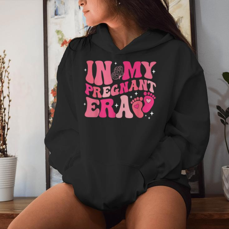 In My Pregnant Era Pregnancy New Mom Groovy Mother's Day Women Hoodie Gifts for Her