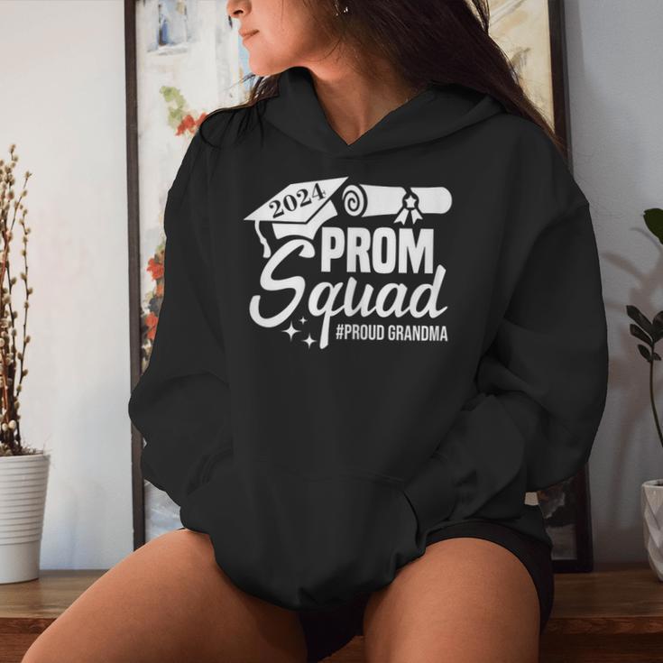 Prom Squad 2024 Proud Grandma Graduate Prom Class Of 2024 Women Hoodie Gifts for Her