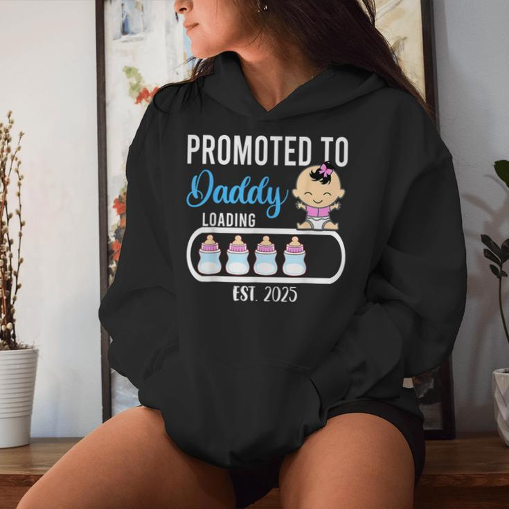 Promoted To Daddy 2025 Girl Gender Reveal Party Dad Father Women Hoodie Gifts for Her