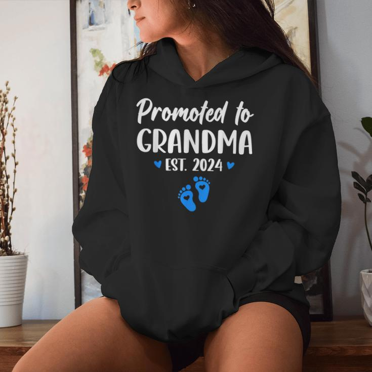 Promoted To Grandma Est 2024 New Grandma Grandmother Boy Women Hoodie Gifts for Her