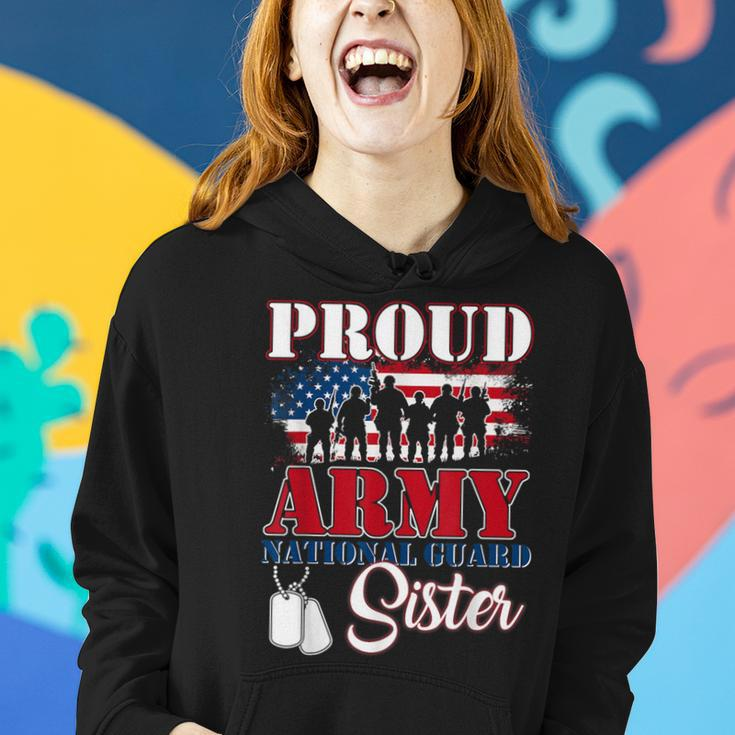 Proud Army National Guard Sister US Military Women Hoodie Gifts for Her