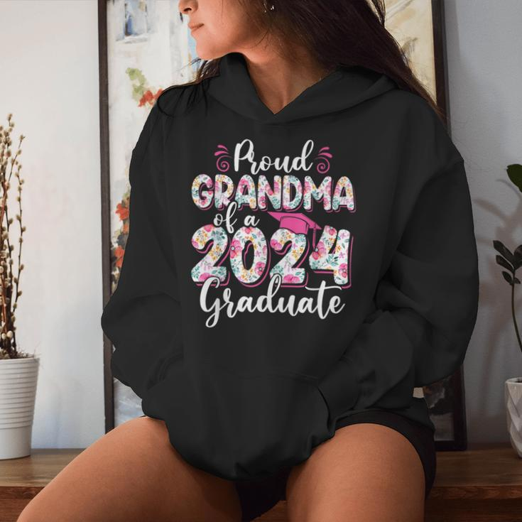 Proud Grandma Of A 2024 Graduate Family Graduation Women Hoodie Gifts for Her