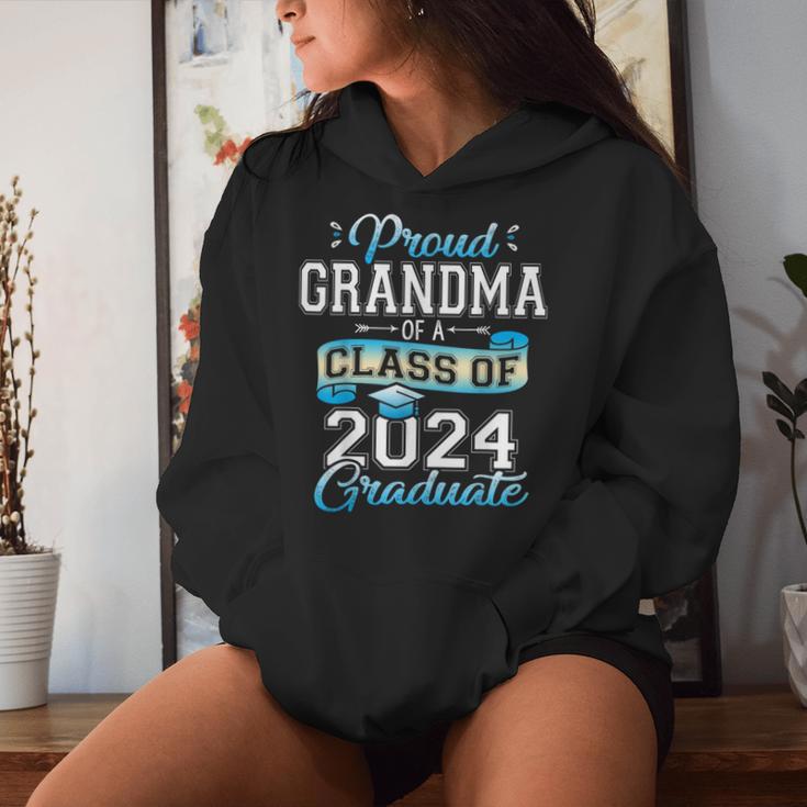 Proud Grandma Of A Class Of 2024 Graduate Senior 2024 Women Hoodie Gifts for Her