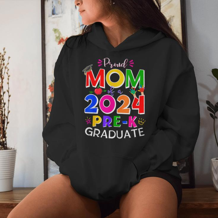 Proud Mom Of A 2024 Pre-K Graduate Senior Family Women Hoodie Gifts for Her