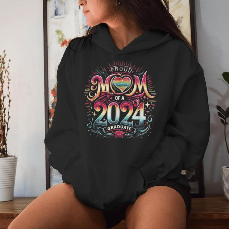 Proud Mom Of A Class 2024 Graduate Senior Women Women Hoodie Gifts for Her