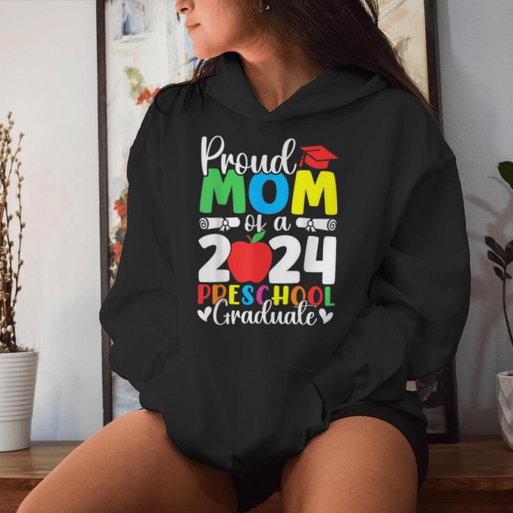 Proud Mom Of A Class Of 2024 Preschool Graduate Graduation Women Hoodie Gifts for Her