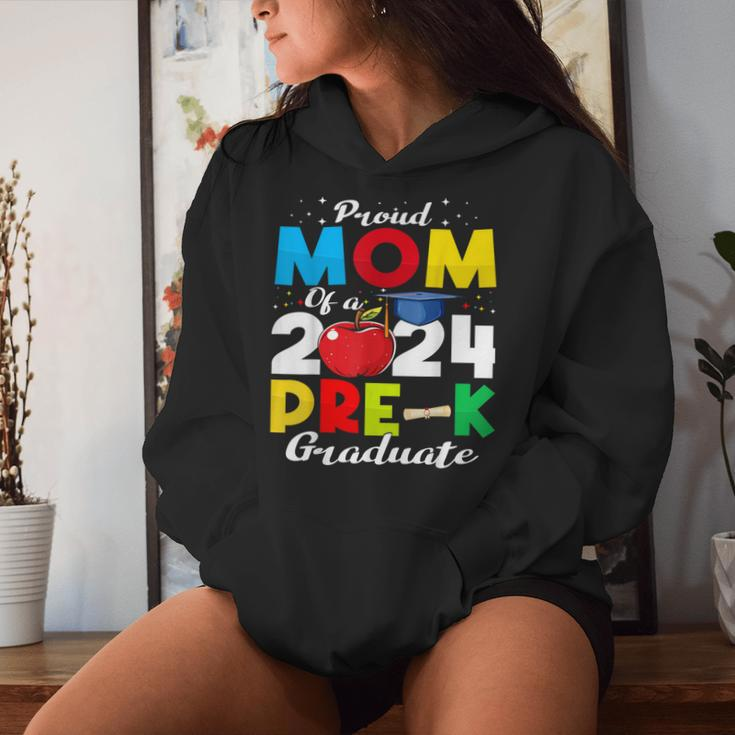 Proud Mom Of Pre-K Graduate 2024 Graduation Mom Women Hoodie Gifts for Her