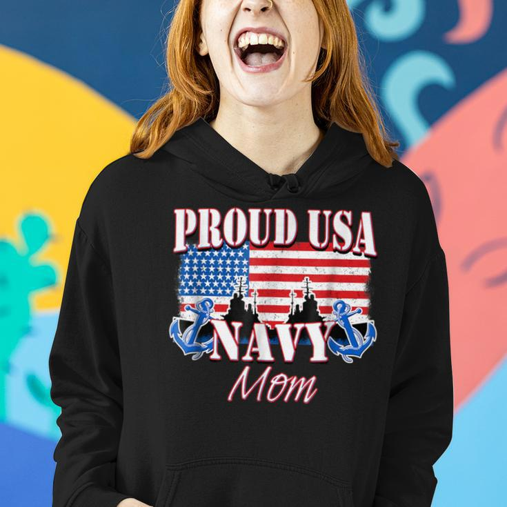 Proud Usa Navy Mom Patriotic Service Women Hoodie Gifts for Her