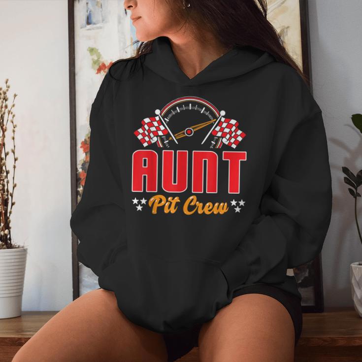 Race Car Birthday Party Matching Family Aunt Pit Crew Women Hoodie Gifts for Her