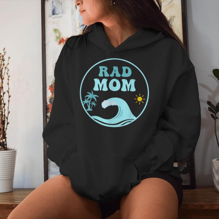 Rad Mom The Big One 1St Birthday Surf Family Matching Women Hoodie Gifts for Her