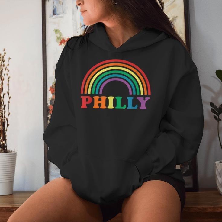 Rainbow Pride Gay Lgbt Parade Philly Philadelphia Women Hoodie Gifts for Her