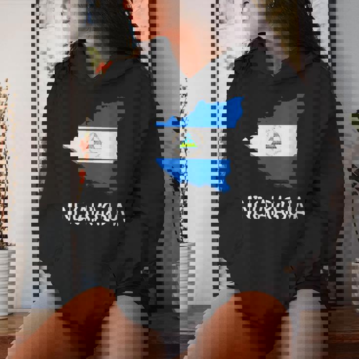 Recuerdo Nicaragua República De Nicaragua Cuello Sudadera con capucha para mujer Regalos para ella