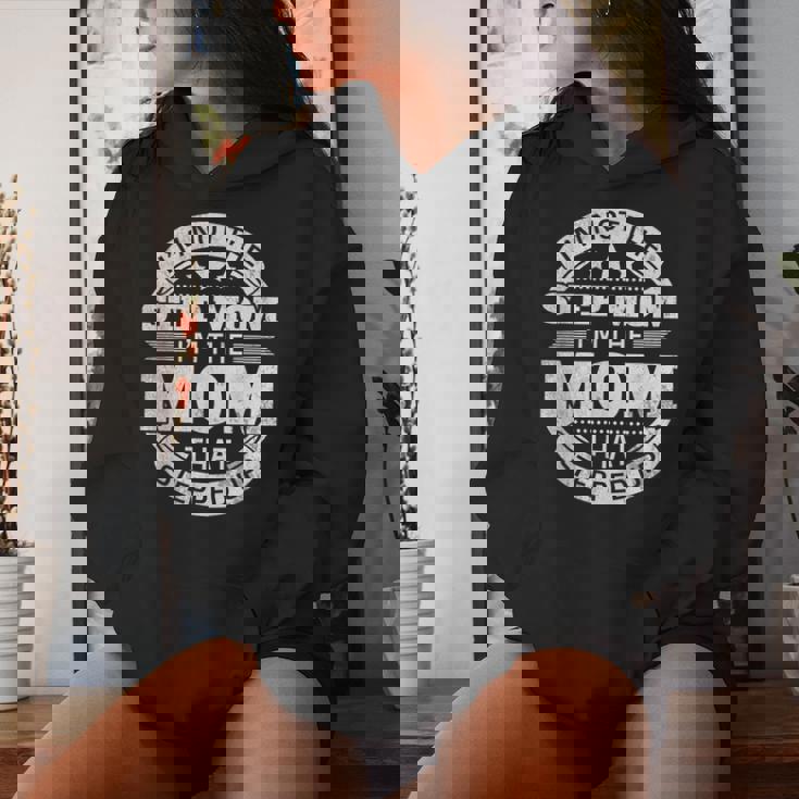 Regalos Divertidos Para Madre Con Texto En Inglés I'm Not The Step Mom I'm The Mom Sudadera con capucha para mujer Regalos para ella