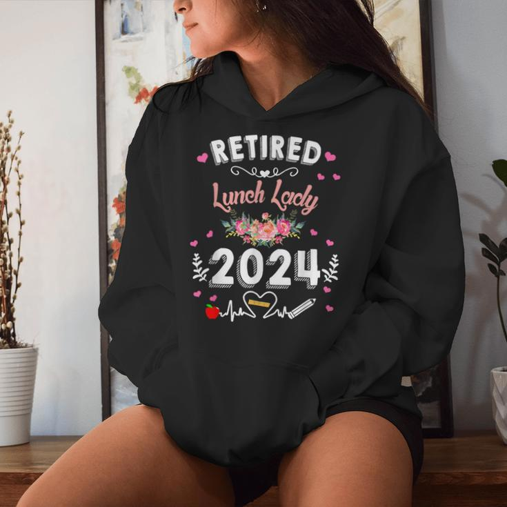 Retired Lunch Lady Class Of 2024 Teacher Retirement Women Hoodie Gifts for Her