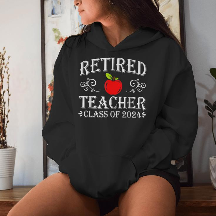 Retired Teacher Class Of 2024 Retirement Last Day Of School Women Hoodie Gifts for Her