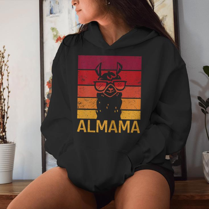 Retro Almama Muttertag Beste Mama Alpaka Kapuzenpullover für Damen Geschenke für Sie