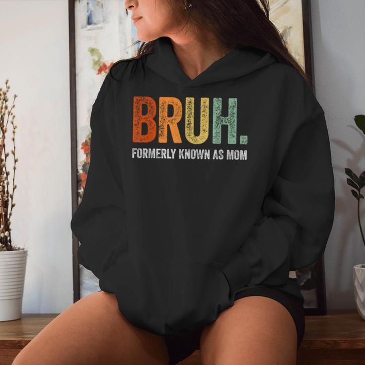 Retro Bruh Formerly Known As Mom Mother's Day Women Hoodie Gifts for Her